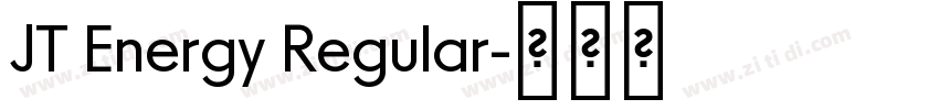 JT Energy Regular字体转换